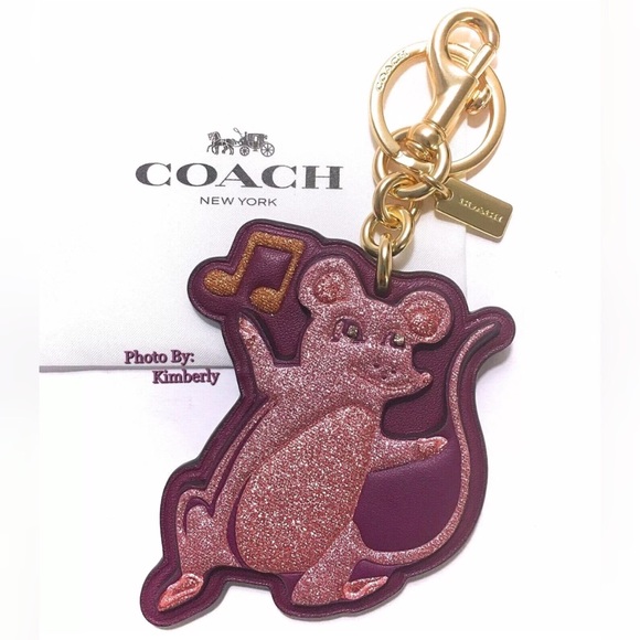 COACH Year of The Rat Keychain Bag Backpack Charm - Picture 4 of 6